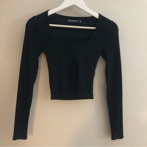 Abercrombie Soft AF Scoopneck Long Sleeve